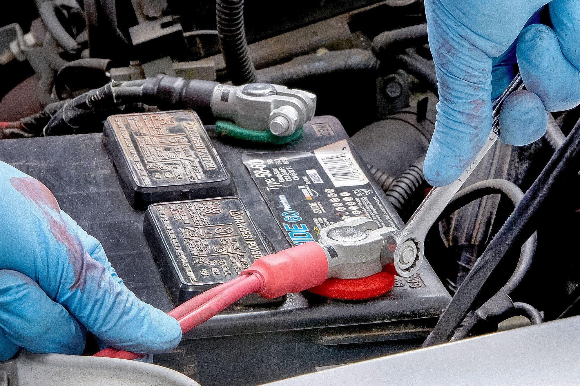 A variety of car battery types including AGM, lead-acid, and lithium-ion batteries displayed side by side.