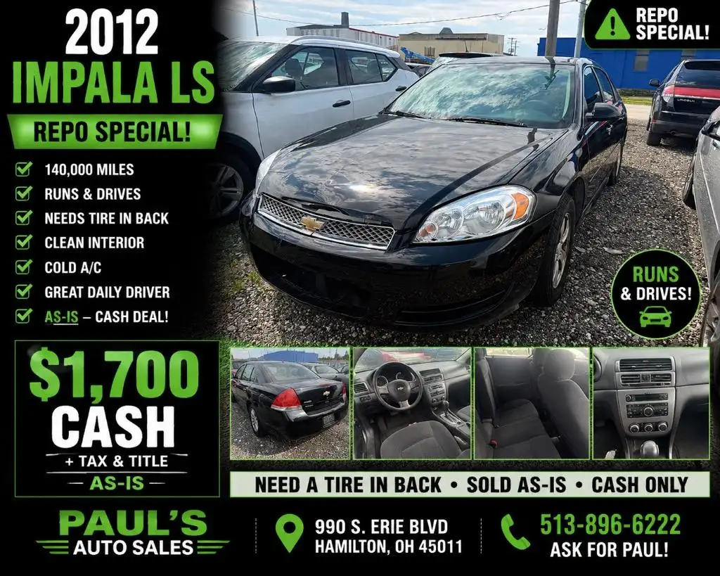 2012 Chevrolet Impala 1FL (Fleet)'s photo