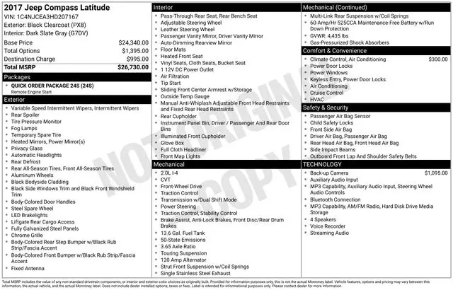 2017 Jeep Compass Latitude photo 5