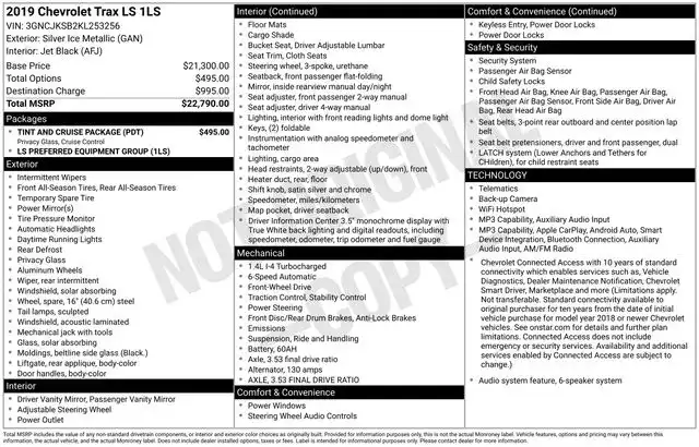 2019 Chevrolet Trax LS's photo