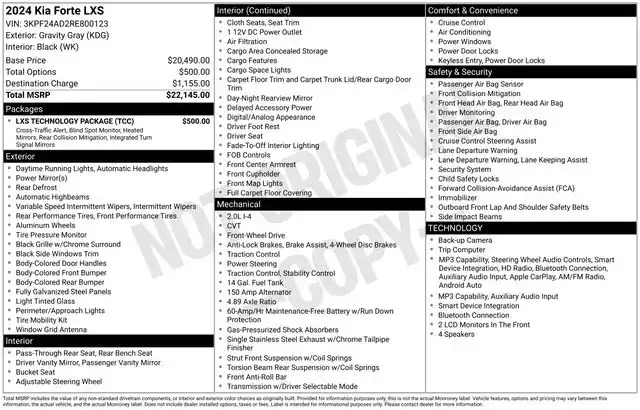 2024 Kia Forte LXS AT's photo