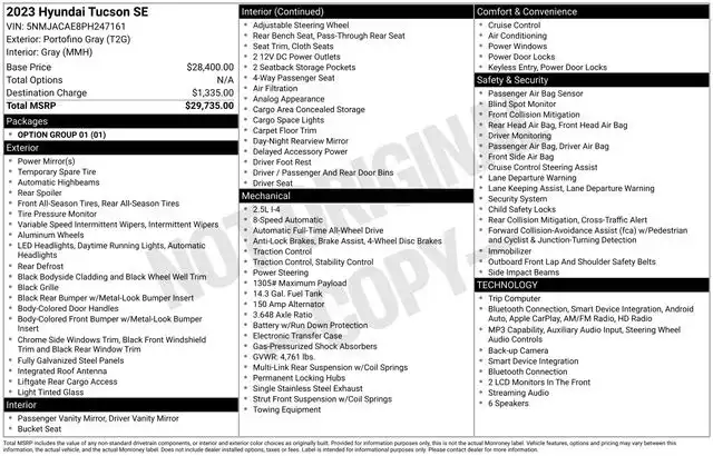 2023 Hyundai Tucson SE AWD's photo