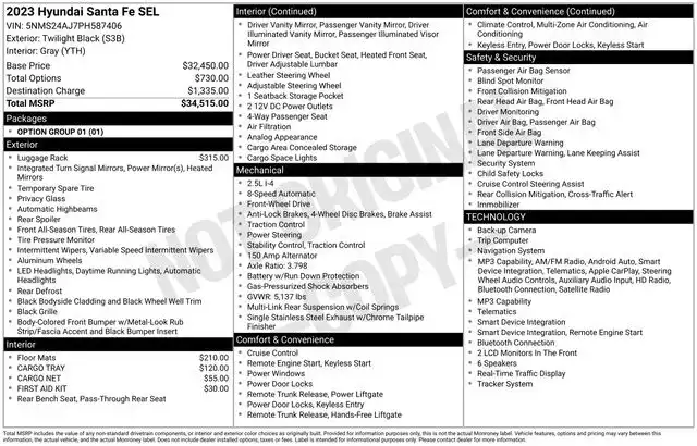 2023 Hyundai Santa Fe 2.5 SEL's photo