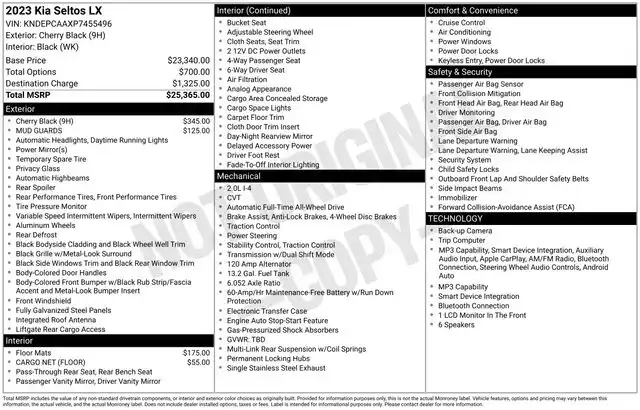 2023 Kia Seltos 2.0 LX AWD's photo