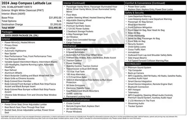 2024 Jeep Compass Latitude Lux 4X4's photo