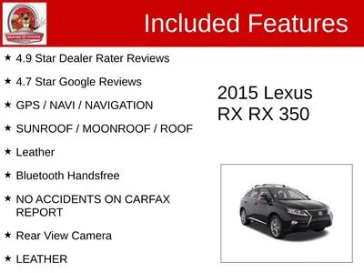 2015 Lexus RX 350 350 4x2 photo 4
