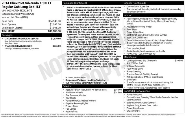 2014 Chevrolet Silverado 1500 LT 4X4 Regular Cab SWB's photo