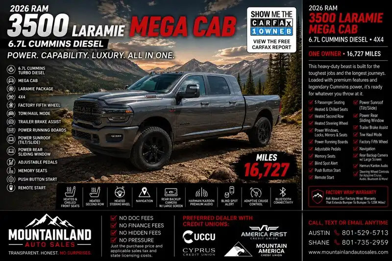 2026 RAM 3500 Laramie 4X4 Mega Cab's photo