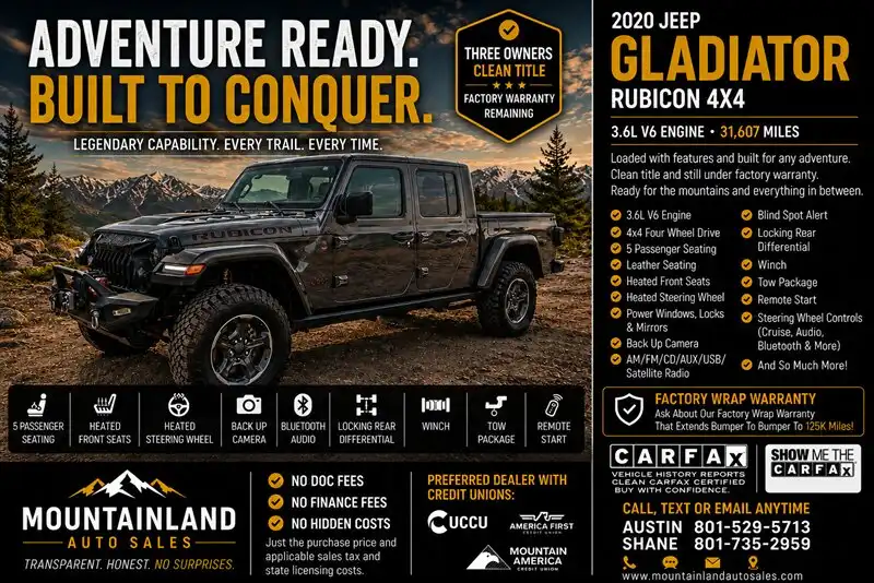 2020 Jeep Gladiator Rubicon's photo