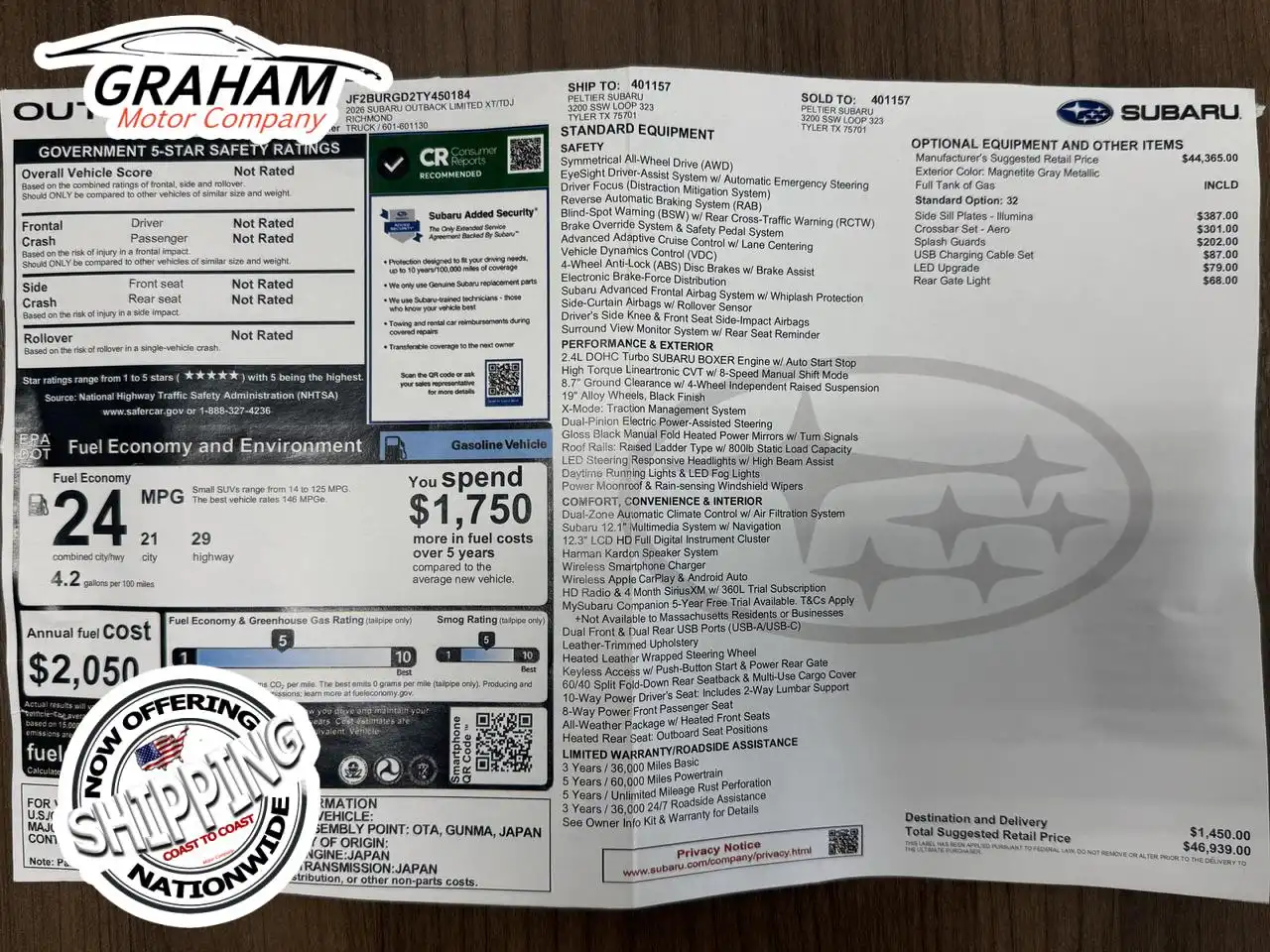 2026 Subaru Outback Limited XT's photo