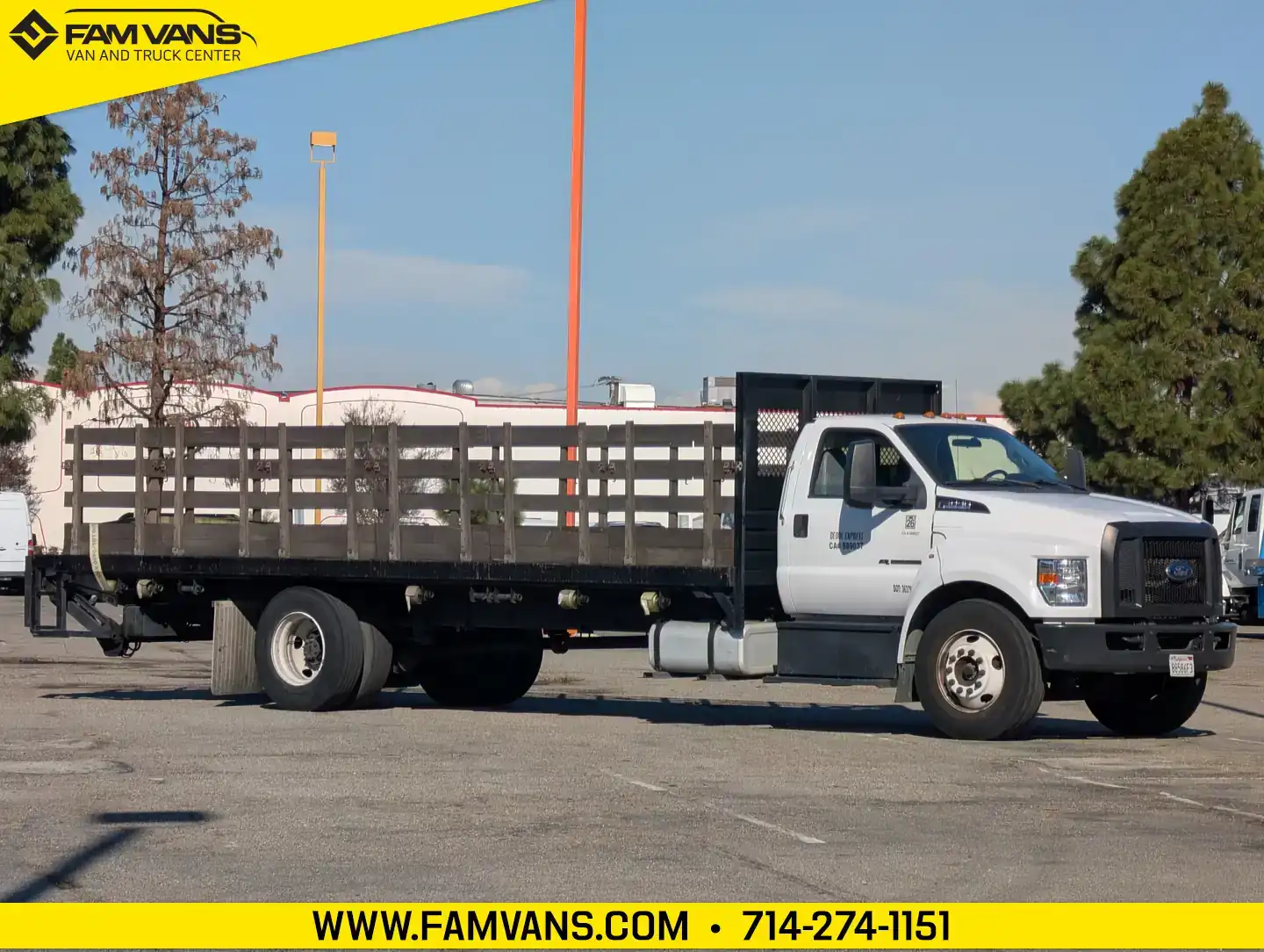 2019 Ford F-650 Diesel SD 24FT Stake Bed Truck with Liftgate's photo