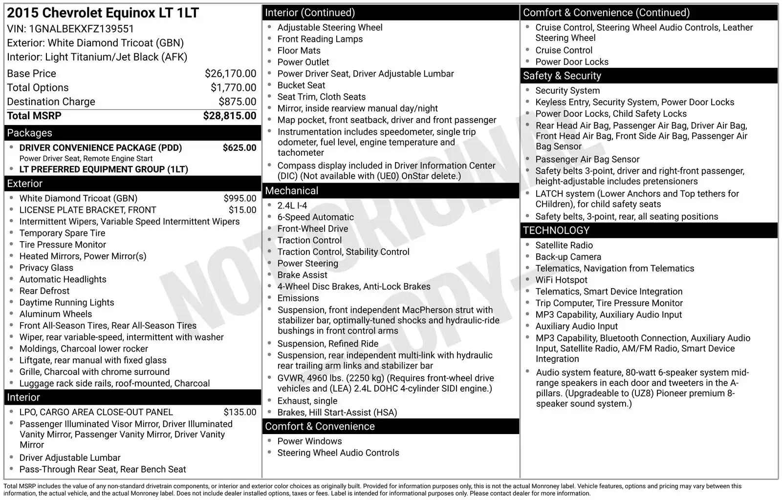 2015 Chevrolet Equinox 1LT's photo