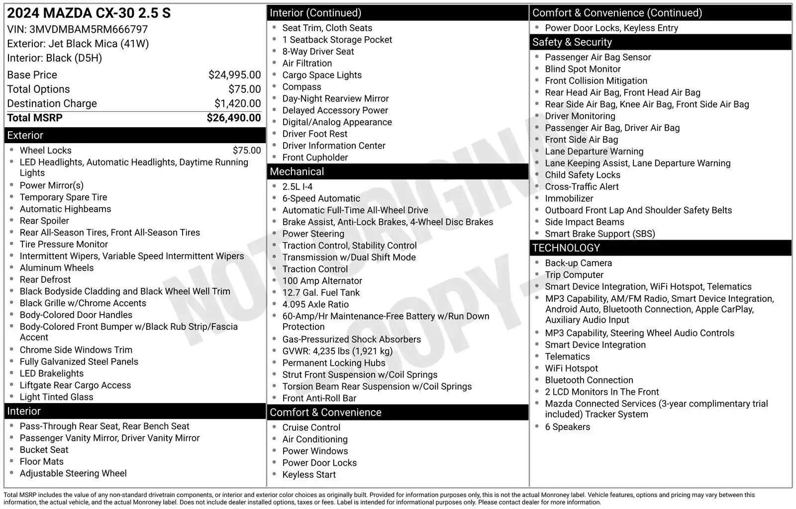 2024 Mazda CX-30 2.5 AWD S's photo