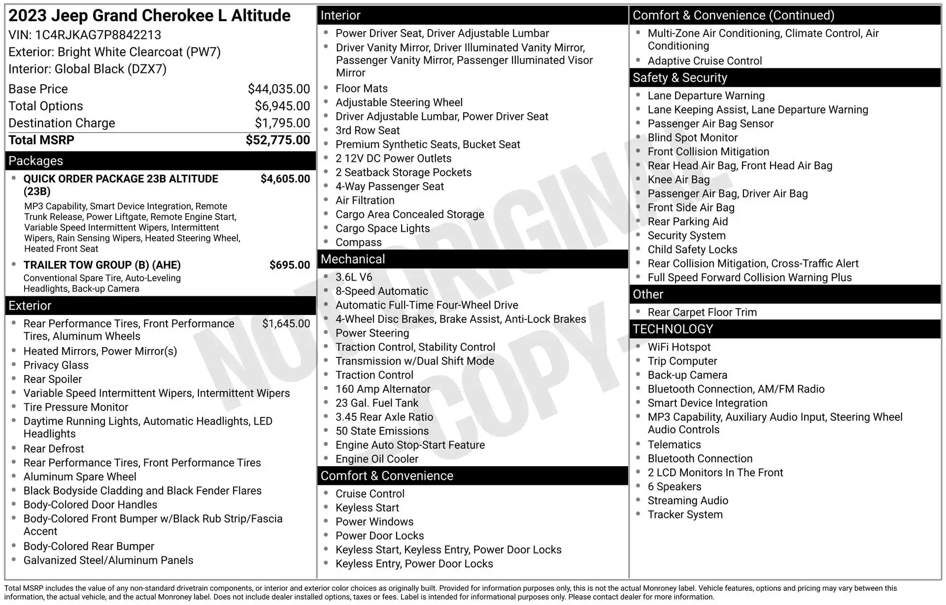 2023 Jeep Grand Cherokee L Altitude 4WD's photo