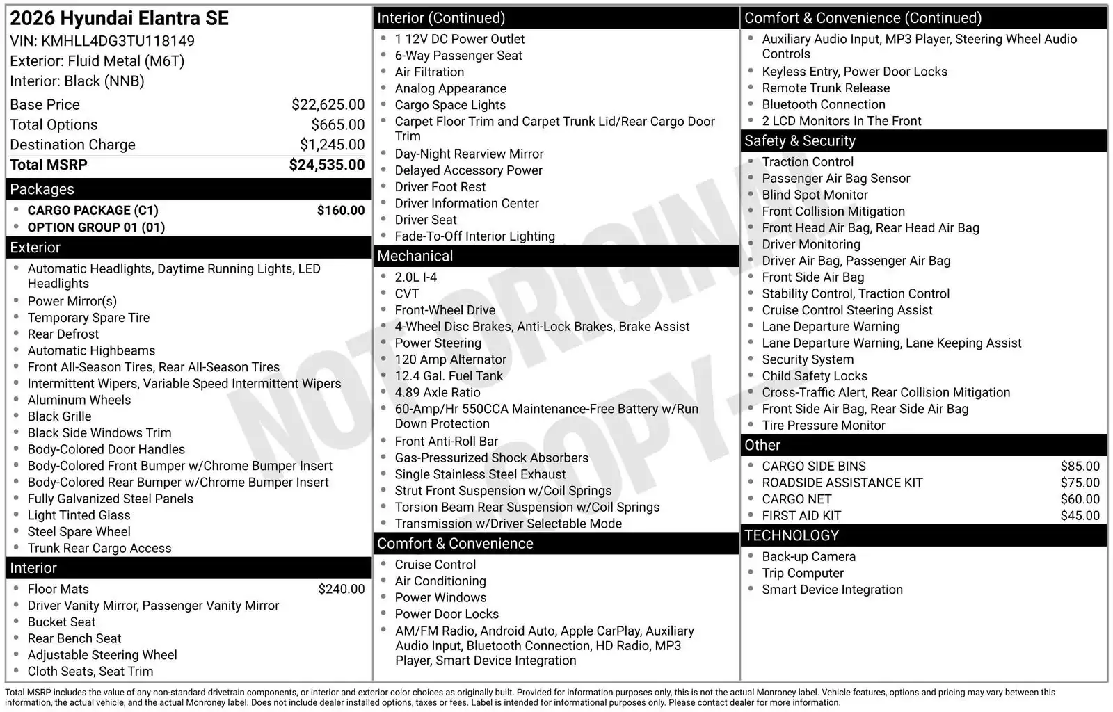 2026 Hyundai Elantra 2.0 SE IVT's photo