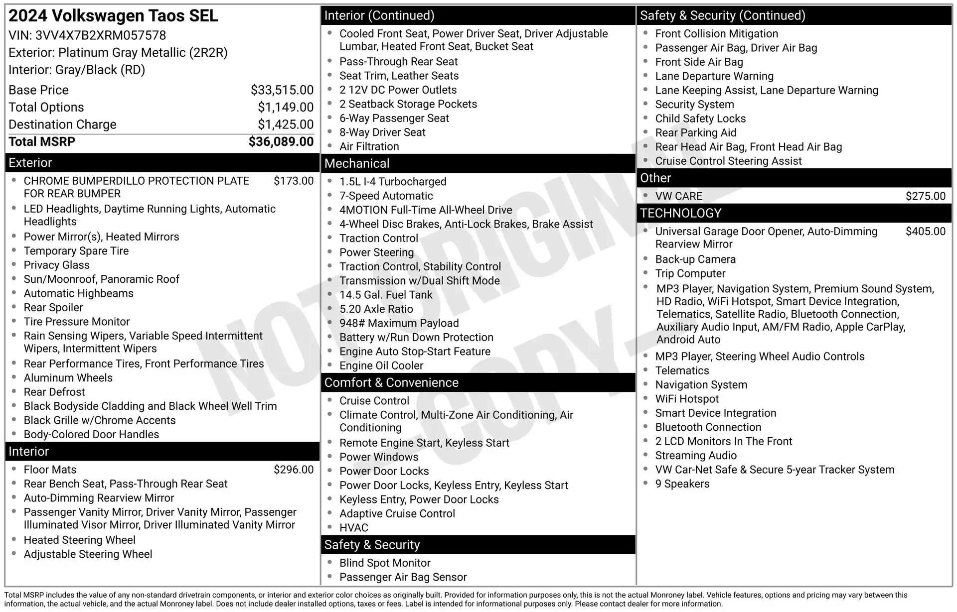 2024 Volkswagen Taos 1.5T SEL 4Motion's photo