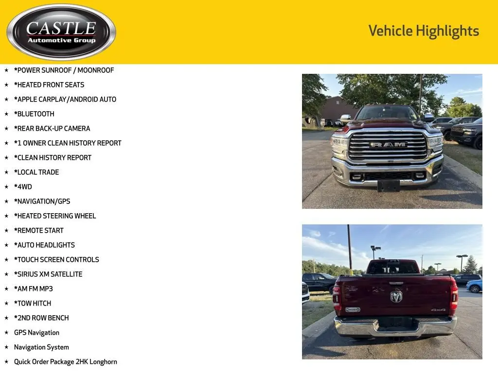 2022 RAM 3500 Longhorn 4WD Mega Cab photo 3