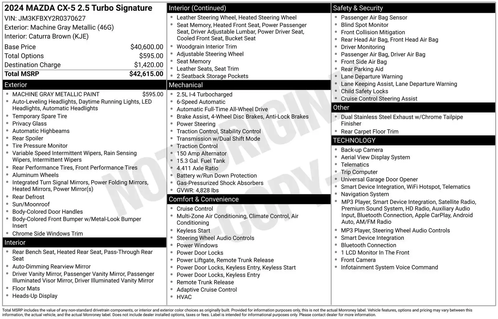 2024 Mazda CX-5 Turbo Signature Auto AWD's photo