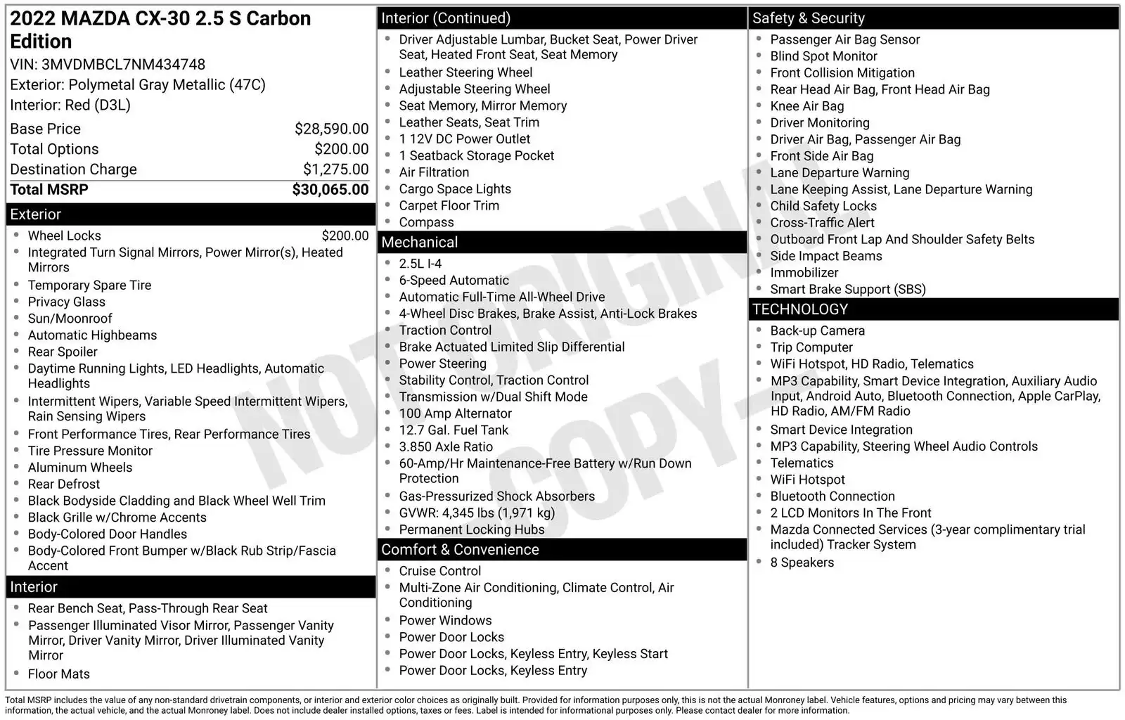 2022 Mazda CX-30 Carbon Edition AWD's photo