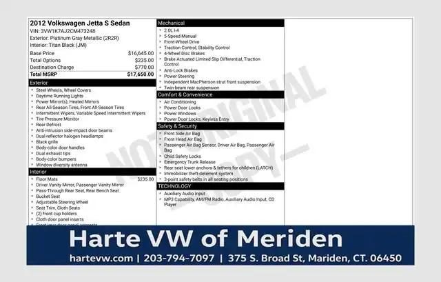 2012 Volkswagen Jetta S's photo