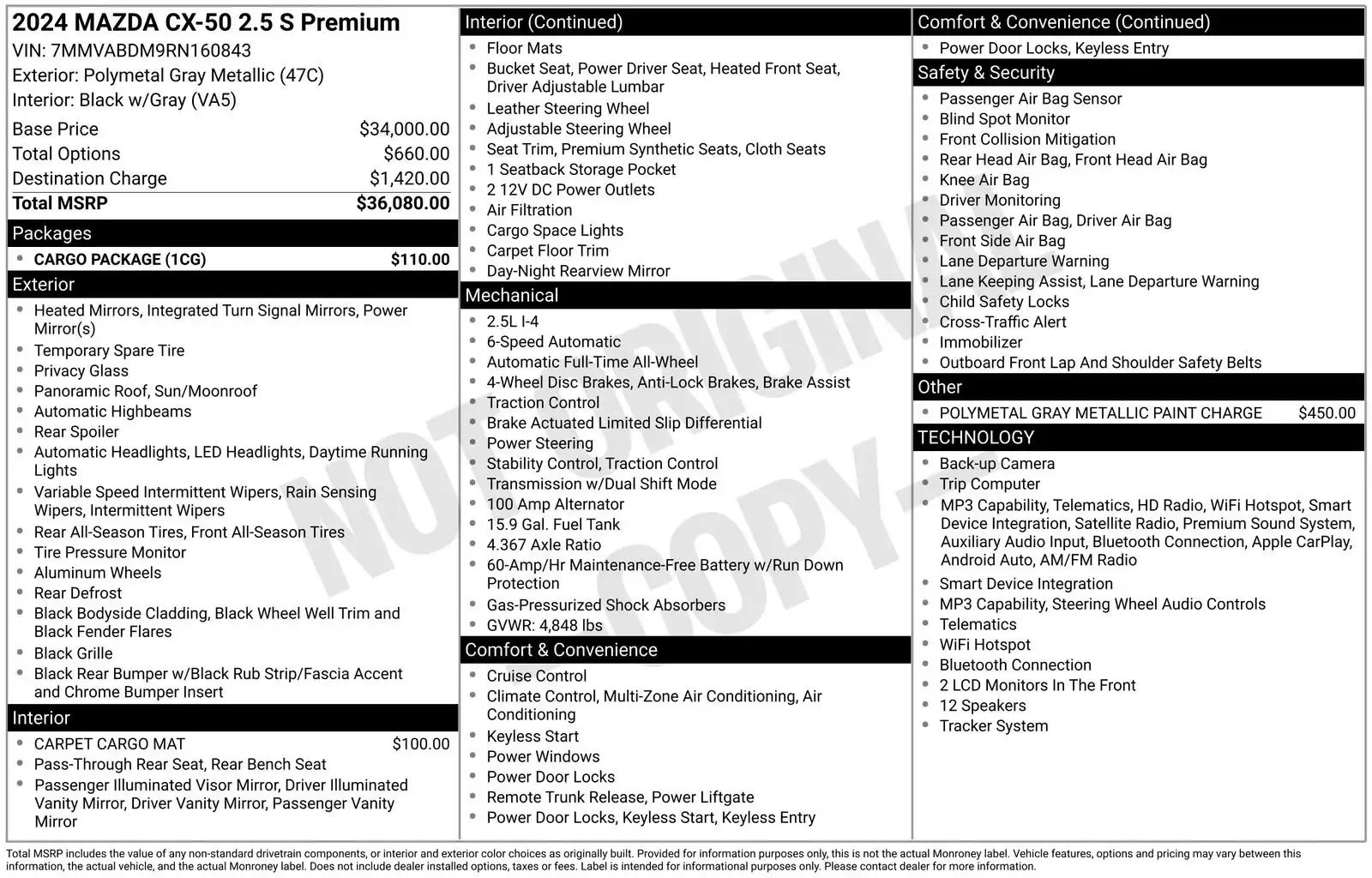 2024 Mazda CX-50 2.5 S PREMIUM's photo