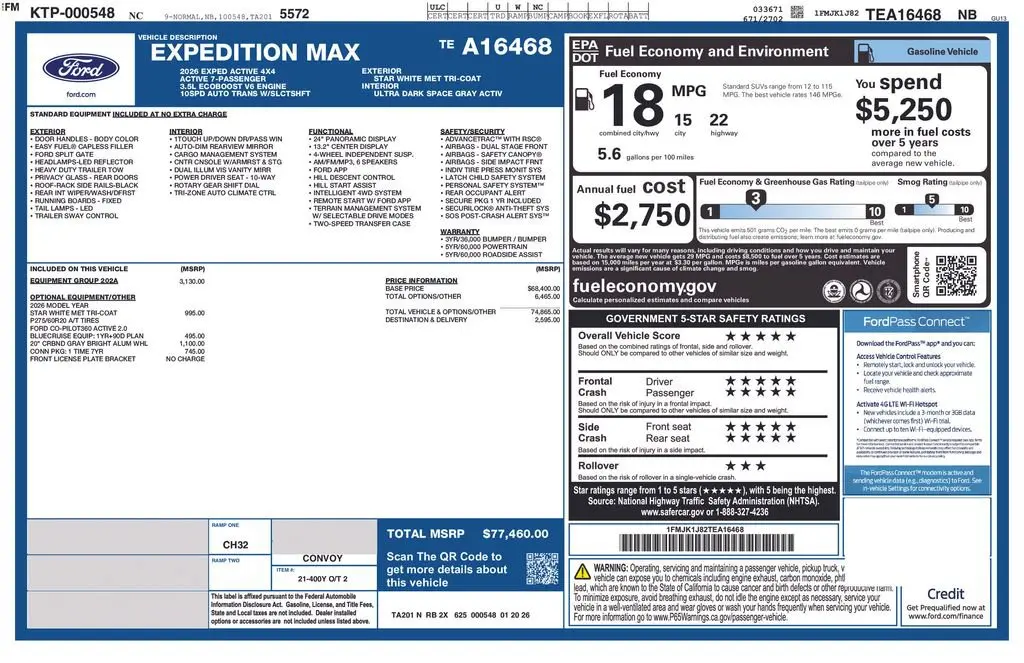 2026 Ford Expedition Active MAX 4x4 photo 4