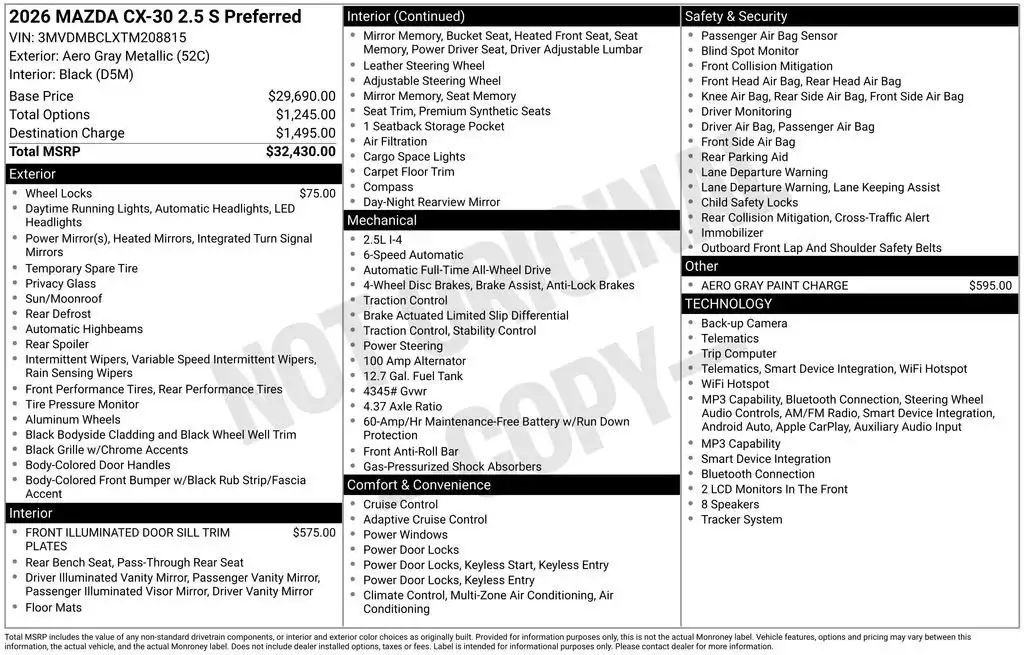 2026 Mazda CX-30 Preferred AWD's photo