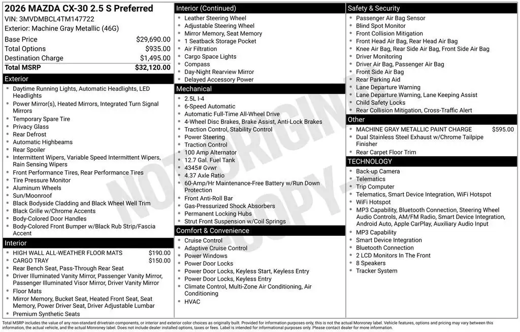 2026 Mazda CX-30 Preferred AWD's photo