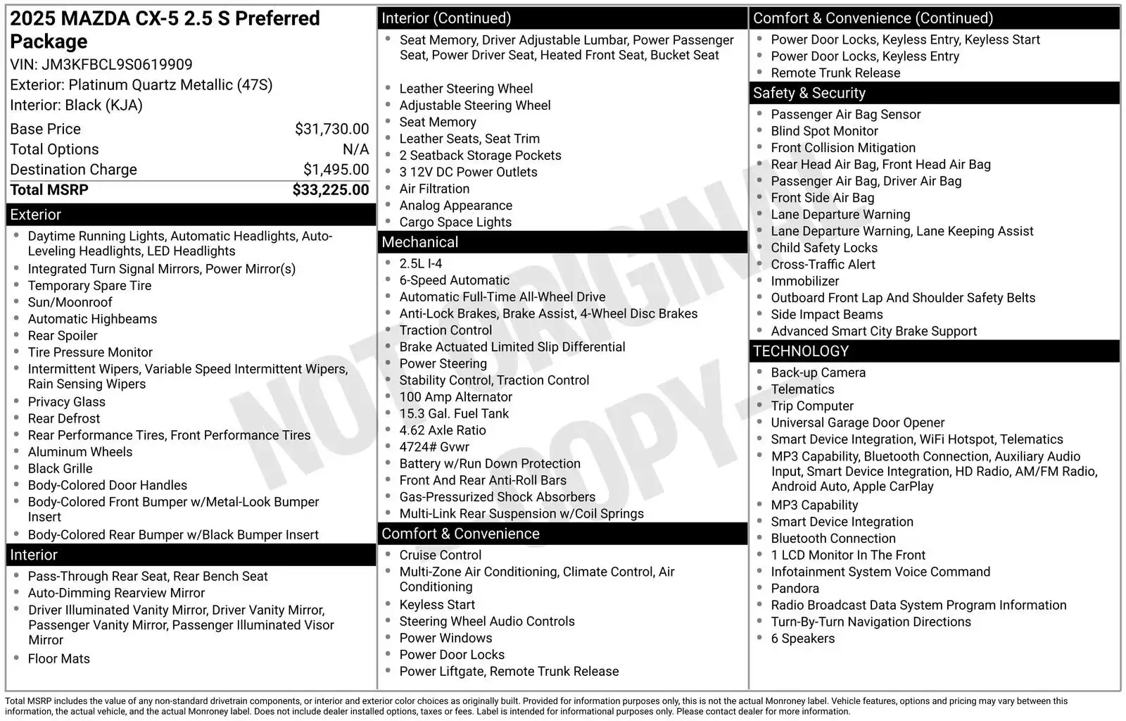 2025 Mazda CX-5 S Preferred package Auto AWD's photo