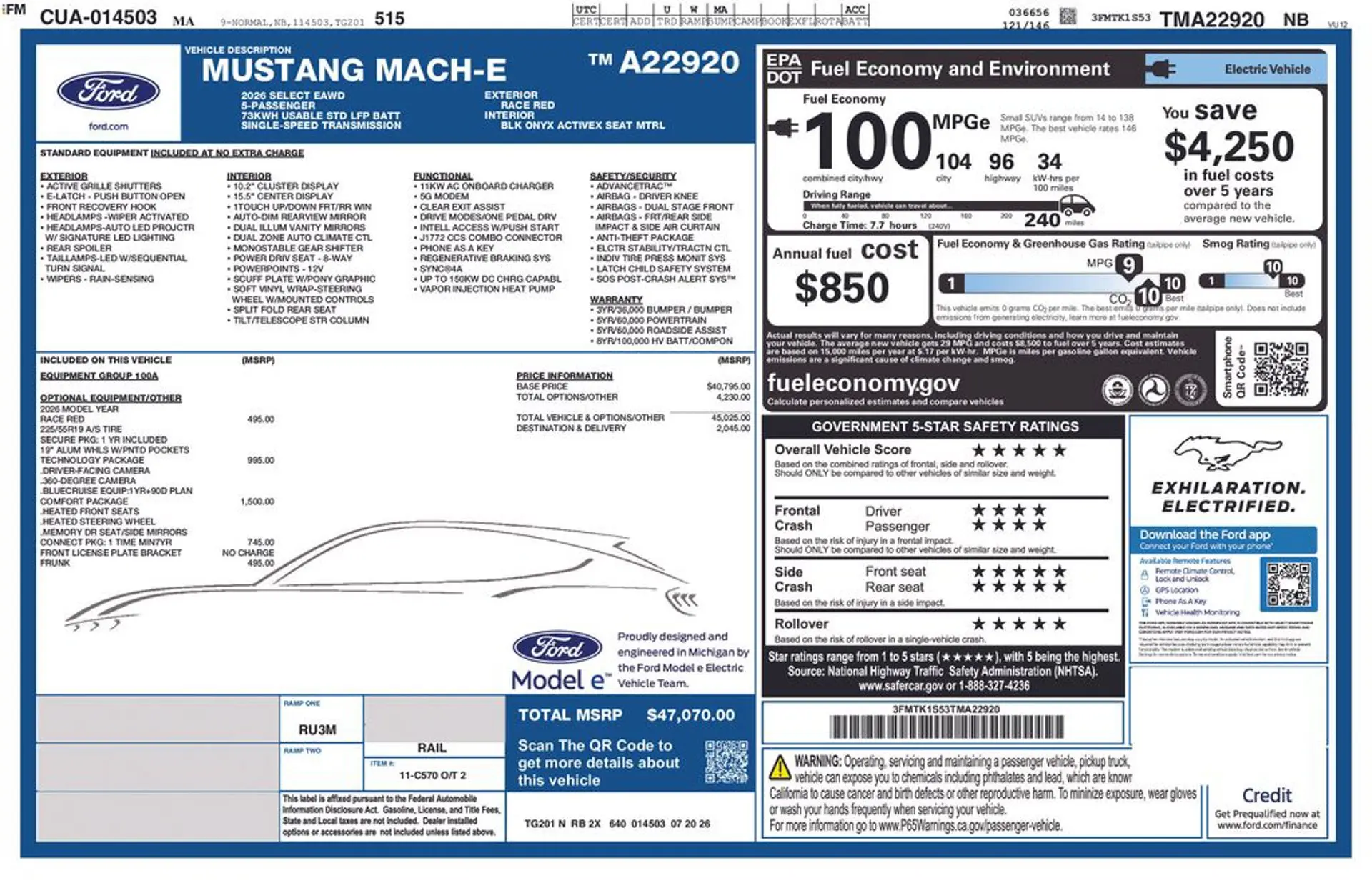 2026 Ford Mustang-Mach-e Select photo 4