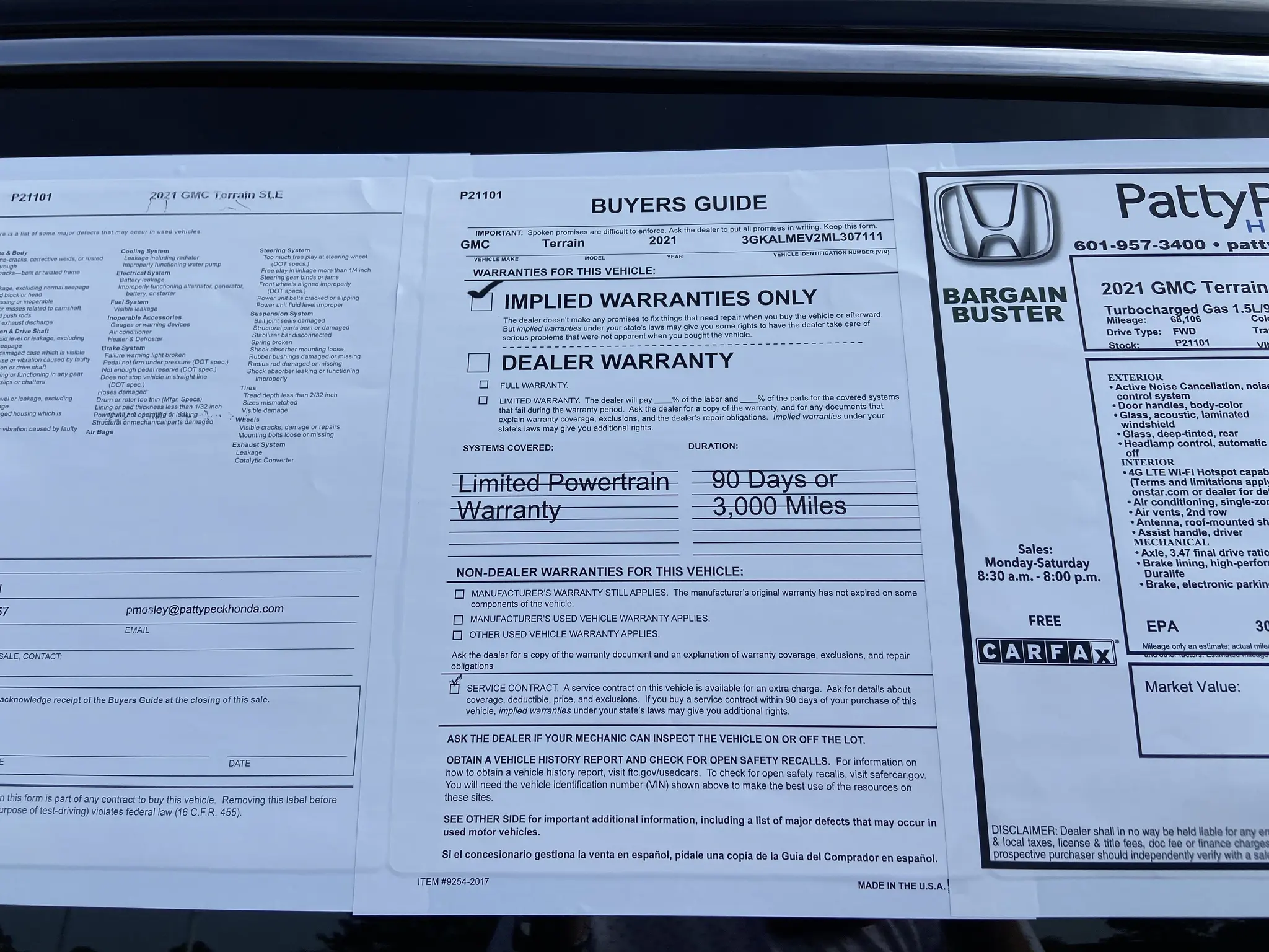 2021 GMC Terrain SLE FWD photo 5