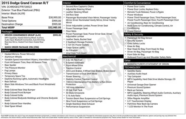2015 Dodge Grand Caravan R/T FWD's photo
