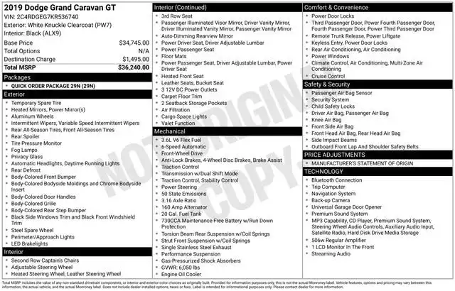 2019 Dodge Grand Caravan GT (Fleet)'s photo