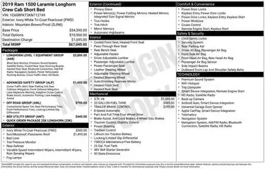 2019 RAM 1500 Longhorn 4WD Crew Cab 5'7's photo