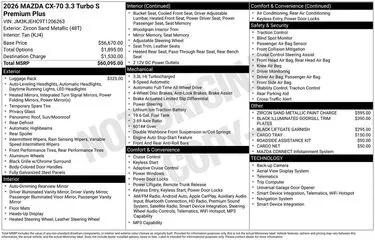 2026 Mazda CX-70 3.3 Turbo Premium Plus AWD S photo 3