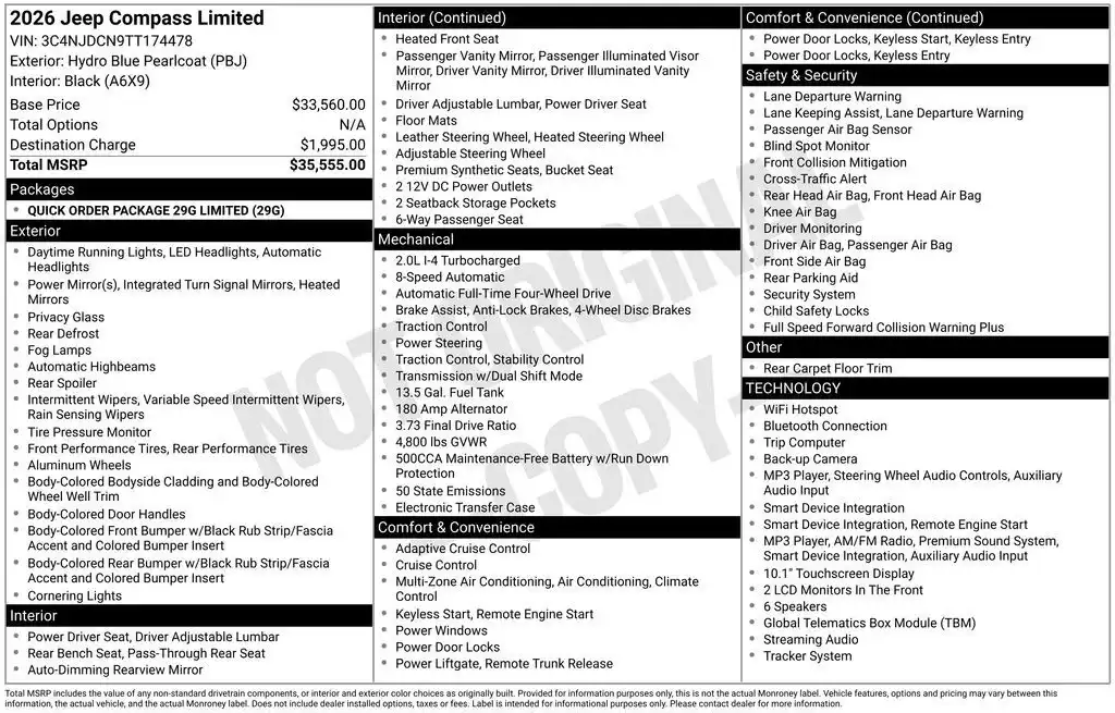 2026 Jeep Compass Limited 4WD's photo