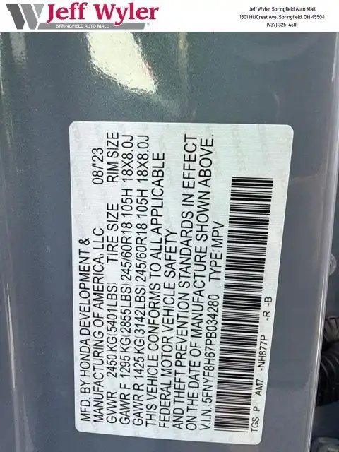 2023 Honda Passport 3.5 TrailSport 4WD Auto's photo