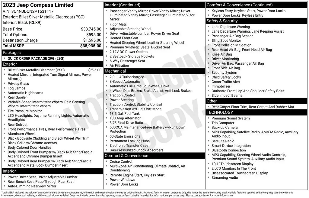 2023 Jeep Compass Limited 4WD's photo