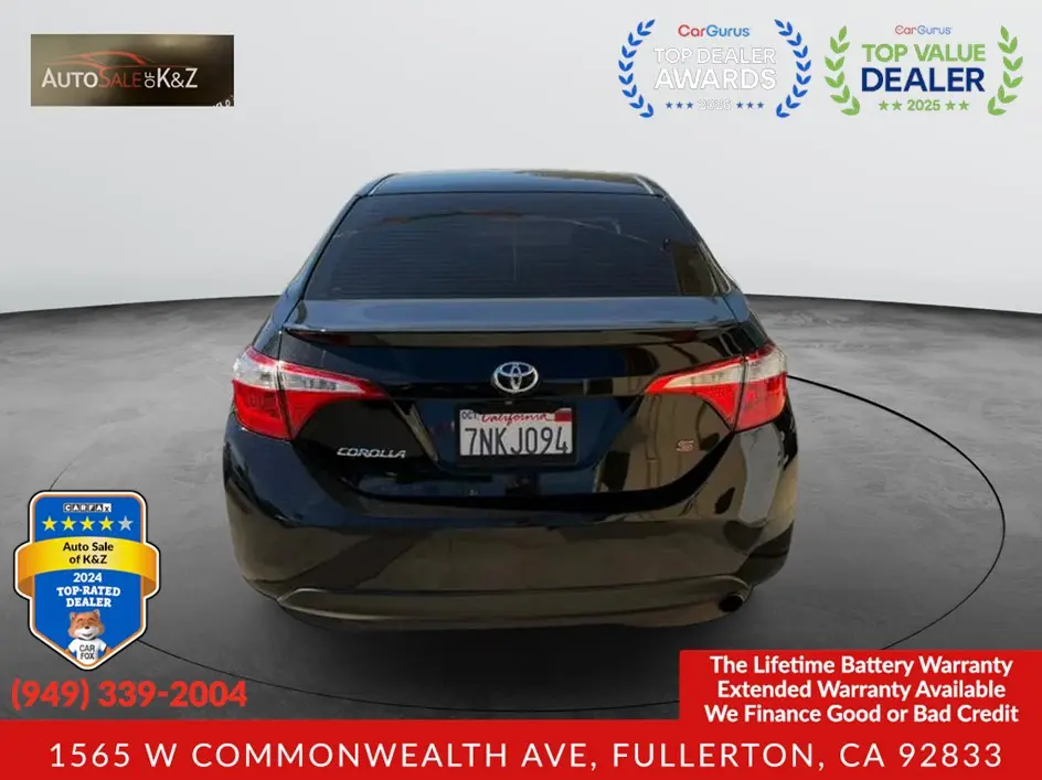 2015 Toyota Corolla S Plus AT photo 5