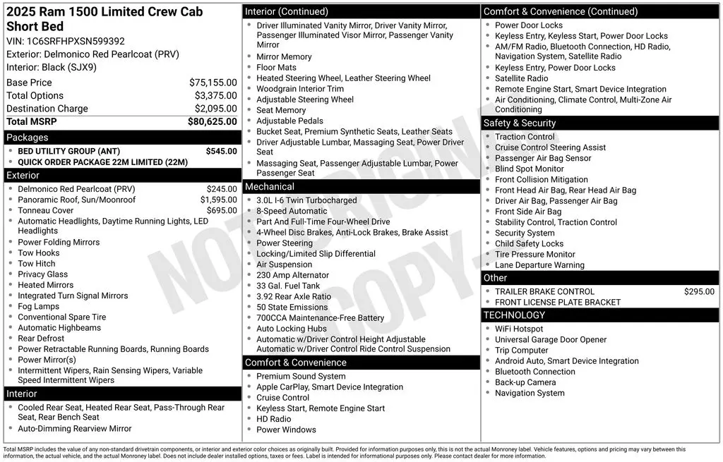 2025 RAM 1500 Limited 4x4 Crew Cab 5'7 photo 4