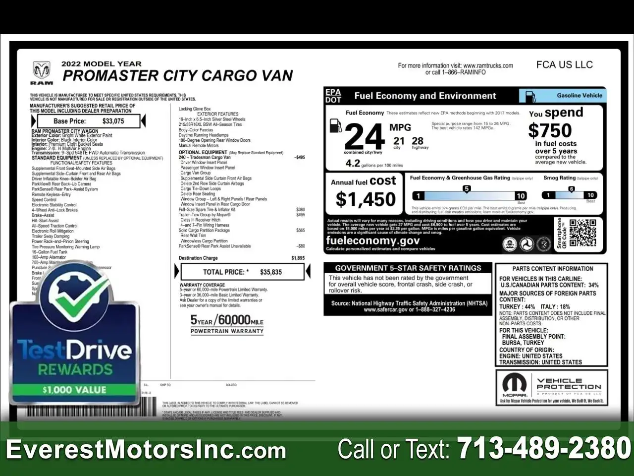 2022 RAM ProMaster City Cargo's photo