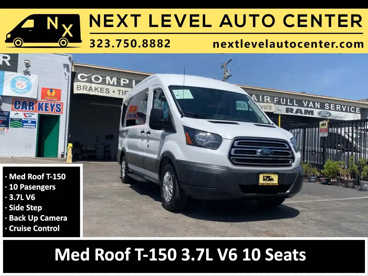 2015 Ford Transit 150 XLT Wagon Med Roof Sliding Pass. 130's photo