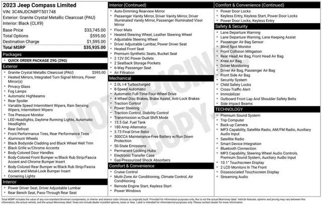2023 Jeep Compass Limited 4X4's photo