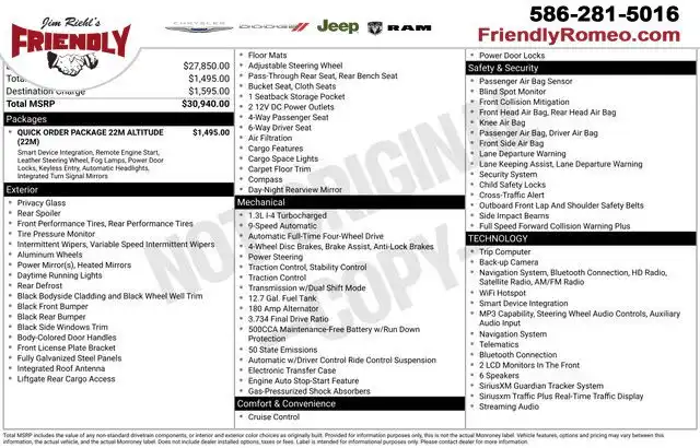 2023 Jeep Renegade Altitude 4x4's photo