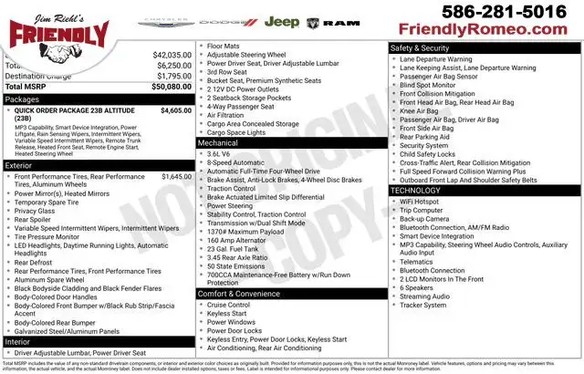 2024 Jeep Grand Cherokee L Altitude 4x4's photo