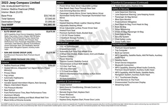 2023 Jeep Compass Limited 4X4's photo
