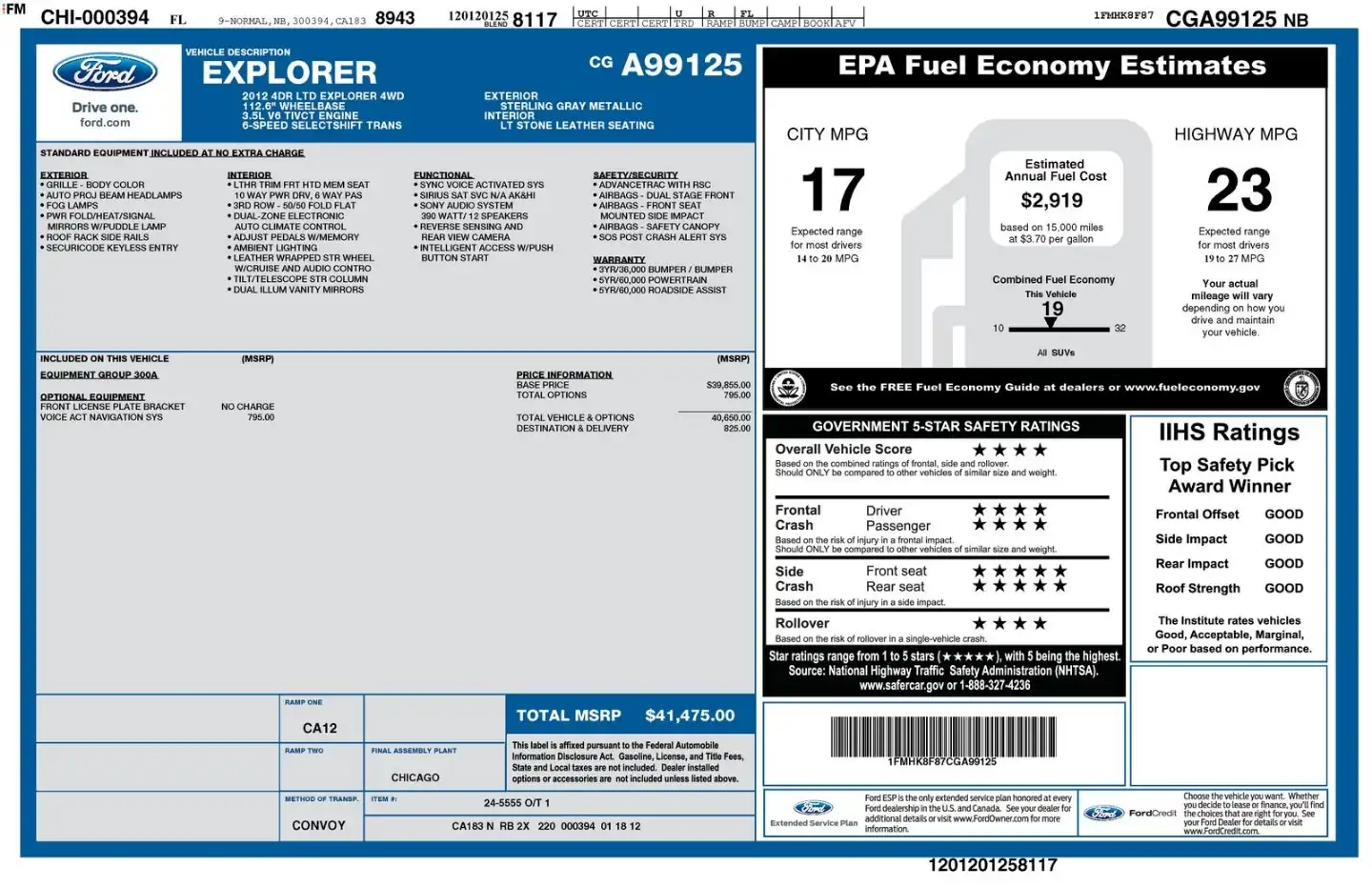 2012 Ford Explorer Limited 4WD's photo