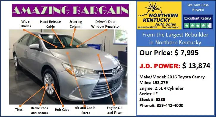 2016 Toyota Camry 2.5 Auto LE's photo
