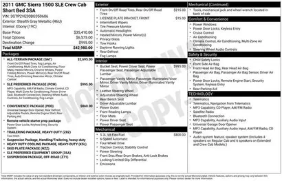 2011 GMC Sierra 4WD Crew Cab SLE SWB photo 5