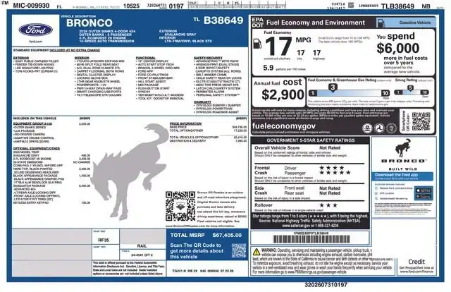 2026 Ford Bronco Outer Banks 4x4's photo